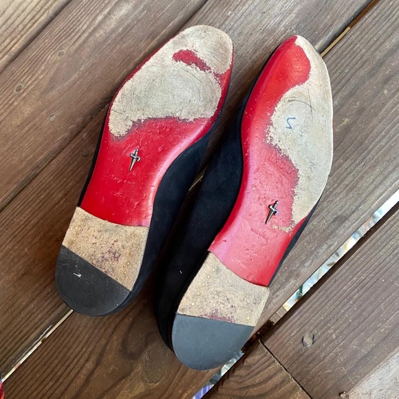 Cesare Paciotti Black Suede Embroidered Crest Smoking Slippers Loafers Men's 8 - Picture 9 of 10